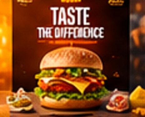 Burger restaurant poster