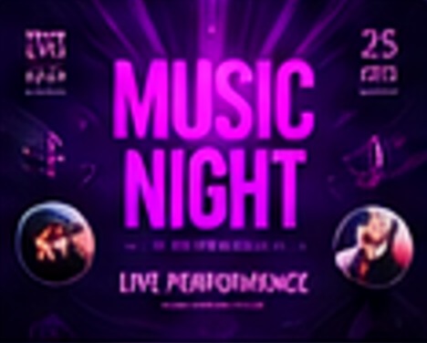 Music night event poster